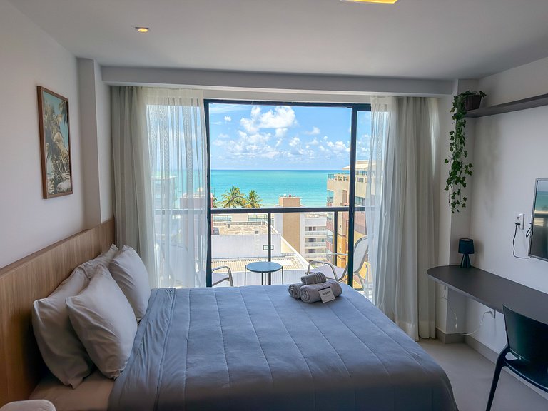 Apartamento com vista espetacular do mar