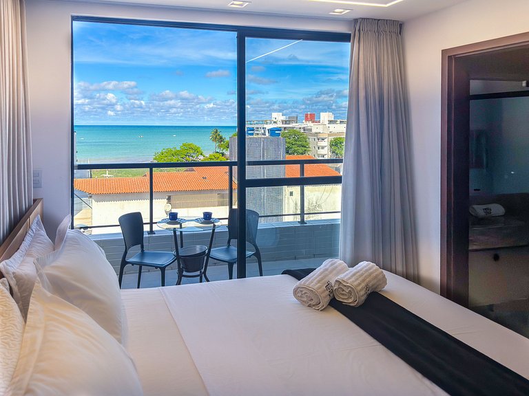 Acorde com o Mar | Varanda Ampla | 140m da Praia