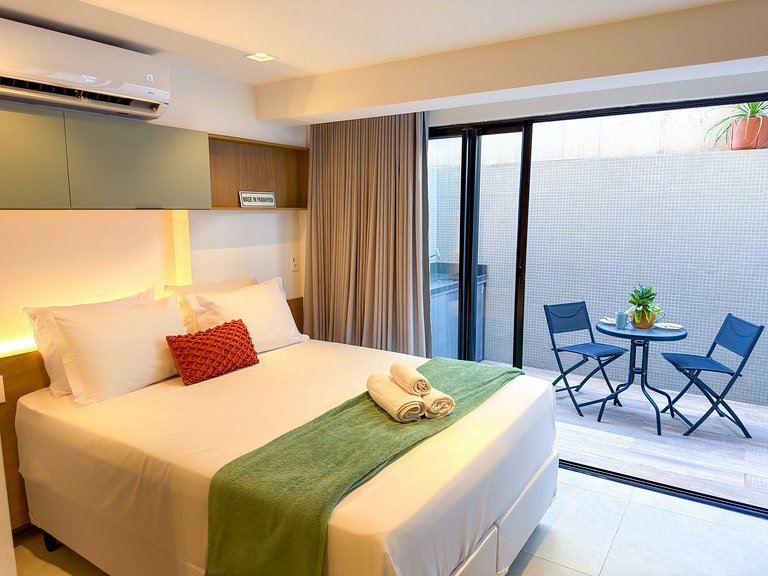 Estúdio Perfeito | Terraço | Beira Mar | Piscina