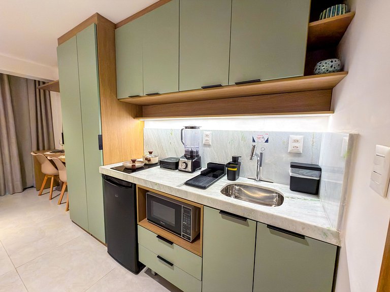 Estúdio Perfeito | Terraço | Beira Mar | Piscina