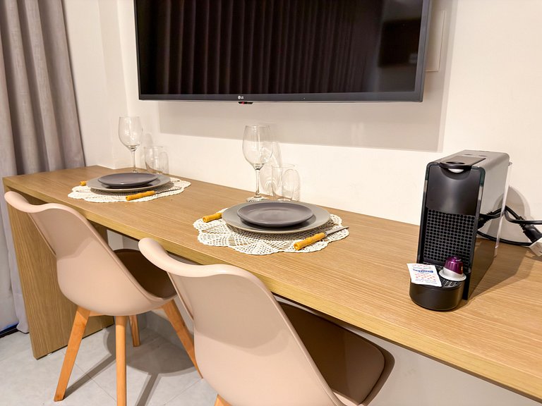 Estúdio Perfeito | Terraço | Beira Mar | Piscina