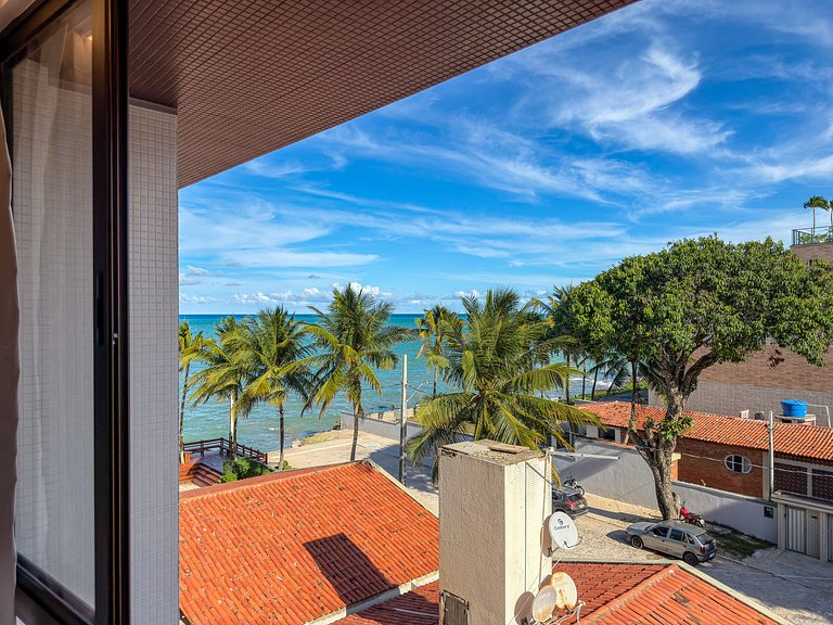 Studio Vista Mar | Pé na Areia + Piscina Incrível