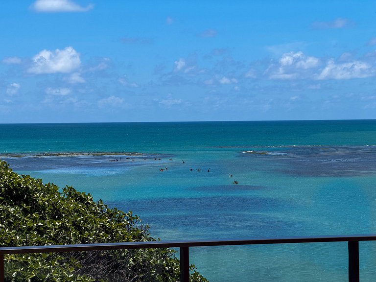 Apto Vista Mar | Pé na Areia + Piscina Incrível
