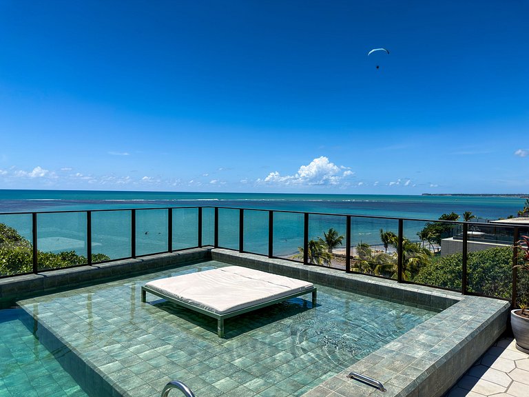 Studio Vista Mar | Pé na Areia + Piscina Incrível