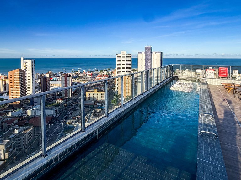 Vista Mar | Ótima Localização | Completo c/ 2 Qtos