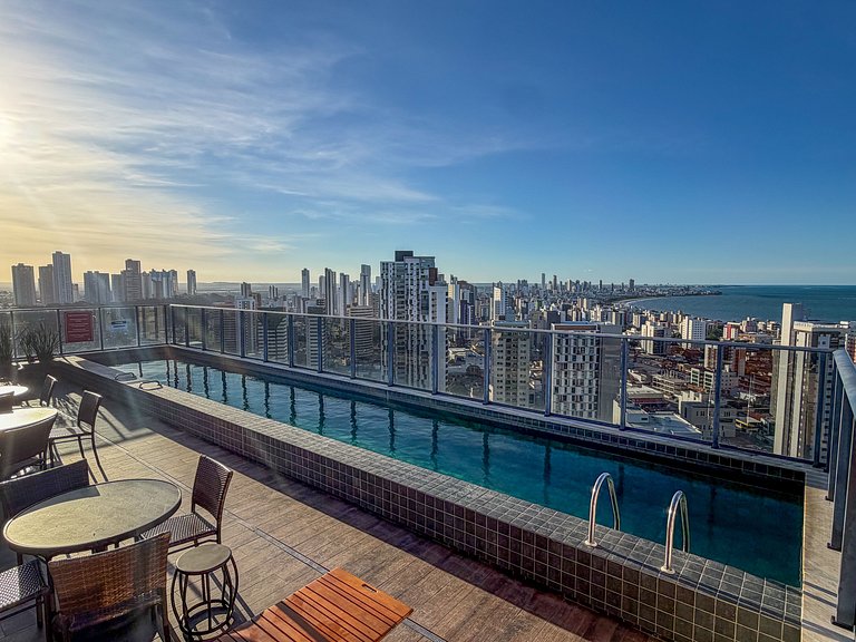 Vista Mar | Ótima Localização | Completo c/ 2 Qtos