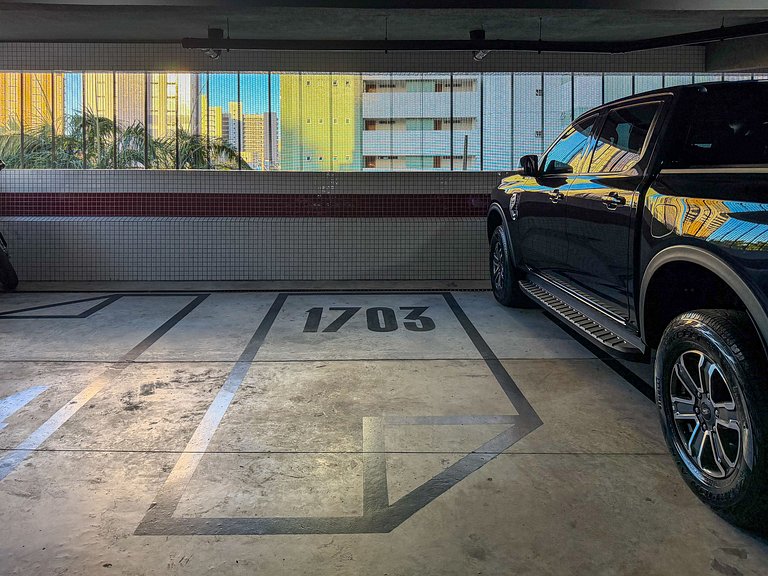 Vista Mar | Ótima Localização | Completo c/ 2 Qtos