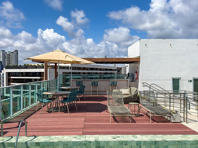 Completo c/ 2 Qtos | Vista Mar | Beira-mar