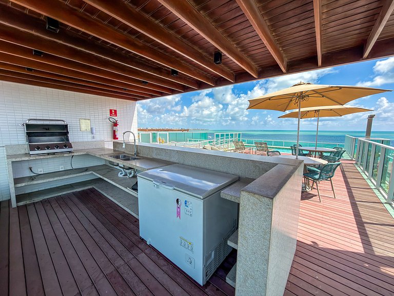 Completo c/ 2 Qtos | Vista Mar | Beira-mar