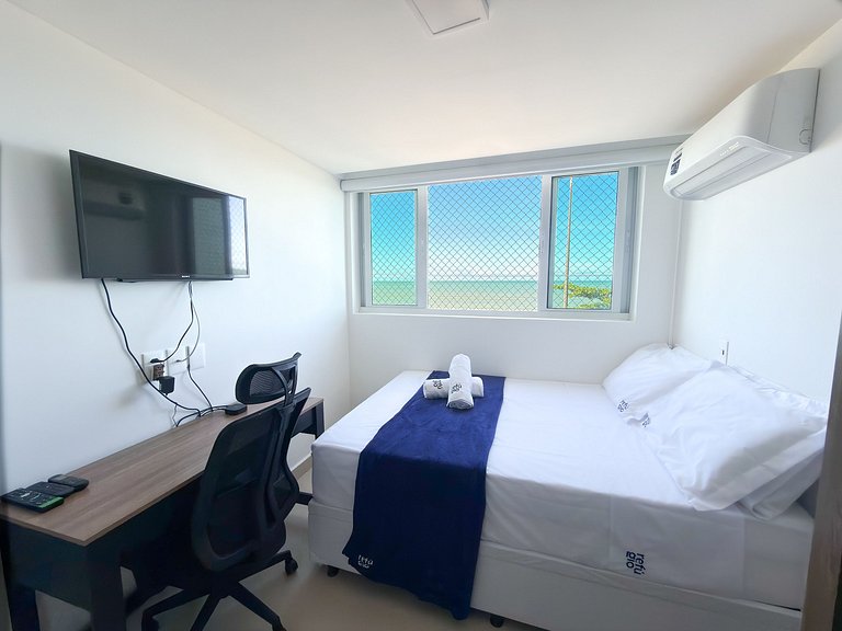 Completo c/ 2 Qtos | Vista Mar | Beira-mar