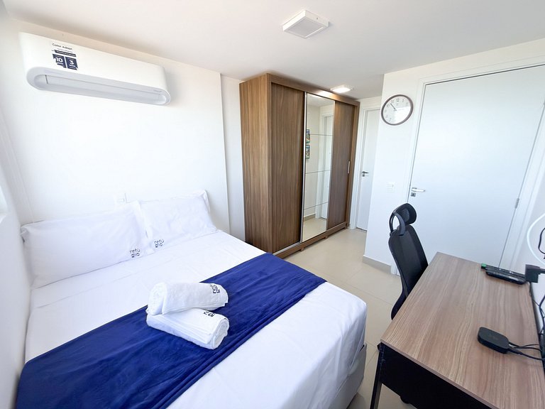 Completo c/ 2 Qtos | Vista Mar | Beira-mar