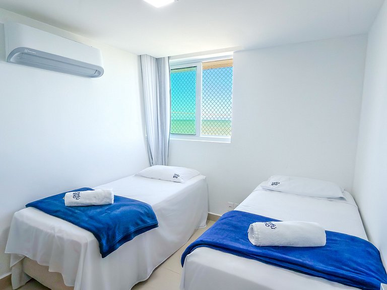 Completo c/ 2 Qtos | Vista Mar | Beira-mar