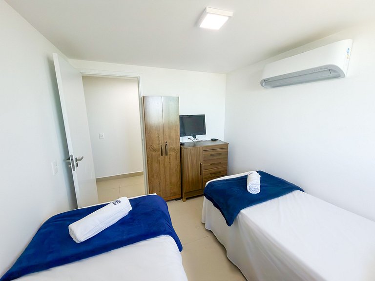 Completo c/ 2 Qtos | Vista Mar | Beira-mar