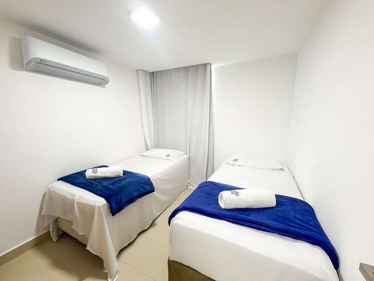 Completo c/ 2 Qtos | Vista Mar | Beira-mar