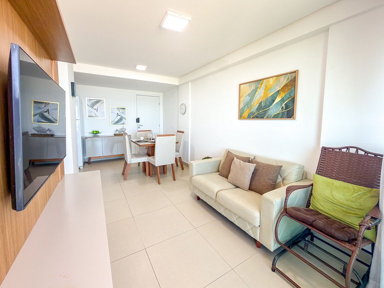 Completo c/ 2 Qtos | Vista Mar | Beira-mar