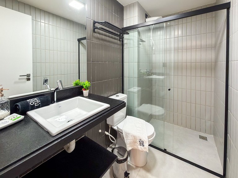 Studio Vista Mar | Beira Mar + Piscina Rooftop