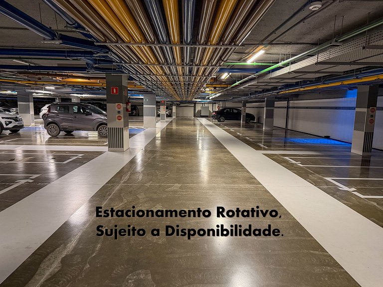 Studio Perfeito | Rooftop c/ Piscina e Vista Mar