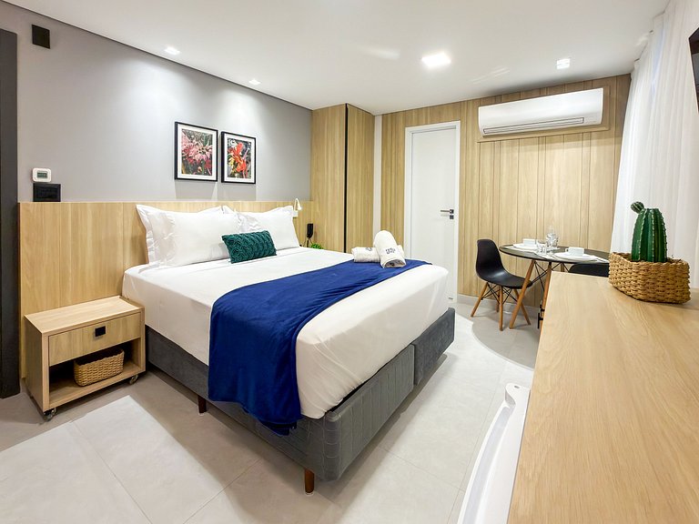 Studio Perfeito | Beira Mar e Piscina Rooftop