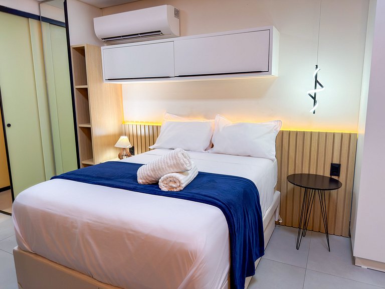 Apto Vista Mar | Pé na Areia + Piscina Incrível